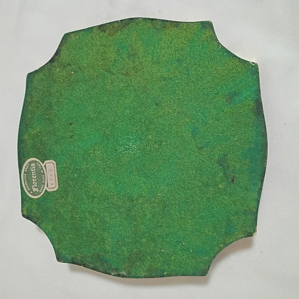 ITALIAN FLORENTINE Wooded Tray Gold Guilded 9